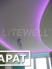 Фото Современная подсветка многоуровневых потолков, ниш, витрин - гибкая LED лента, светодиодный шнур LITEWELL.