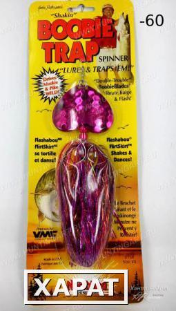 Фото Блесна Northland Boobie Trap® Spinners 42 гр (1 1/2 oz) Расцветка... Salmon Pink #60