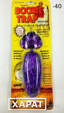 Фото Блесна Northland Boobie Trap® Spinners 42 гр (1 1/2 oz) Расцветка... Tulibee Purple #40