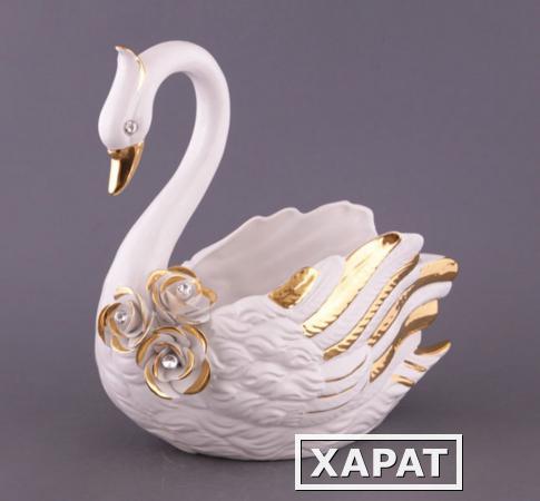 Фото Статуэтка "лебедь" высота=35 см. Ceramiche D'arte (335-152)