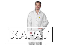 Фото Антистатический халат, укороченный, мужской, белый