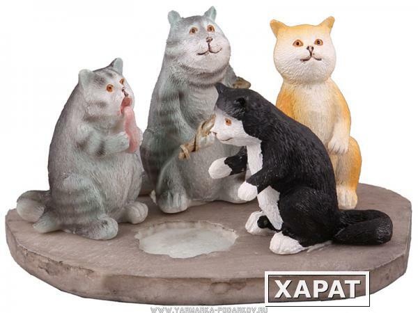 Фото Фигурка четыре кошки высота 6 см.