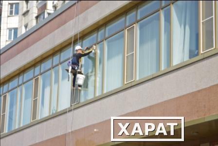 Фото Высотная мойка окон / фасадов в Хабаровске