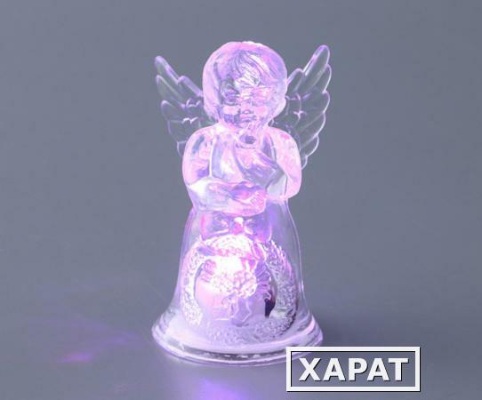 Фото Фигурка с подсветкой "ангелочек" 5*5*9 см. Polite Crafts&amp;gifts (786-113)