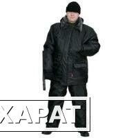 Фото Костюм "ОХРАННИК" зимний: куртка, полукомбинезон чёрный