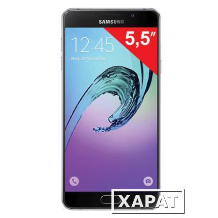 Фото Смартфон SAMSUNG Galaxy A7, 2 SIM, 5,5", 4G (LTE), 5/13 Мп, 16 Гб, microSD, черный, металл и стекло