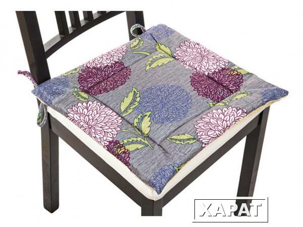 Фото Сиденье для стула "астра", цвет синий, 40*40 см, 100% полиэстер Gree Textile (847-035)