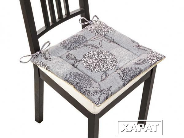 Фото Сиденье для стула "астра", цвет серый, 40*40 см, 100% полиэстер Gree Textile (847-034)