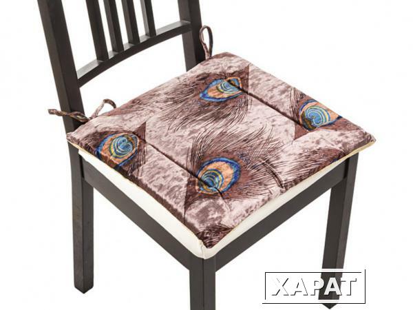 Фото Сиденье для стула "энн", цвет коричневый, 40*40 см, 100% полиэстер Gree Textile (847-030)