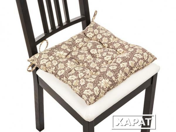 Фото Сиденье для стула "фиора коричневая", 40*40 см, 100% полиэстер Gree Textile (847-060)