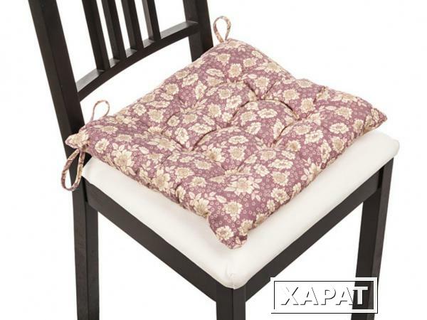 Фото Сиденье для стула "фиора фиолет", 40*40 см, 100% полиэстер Gree Textile (847-059)