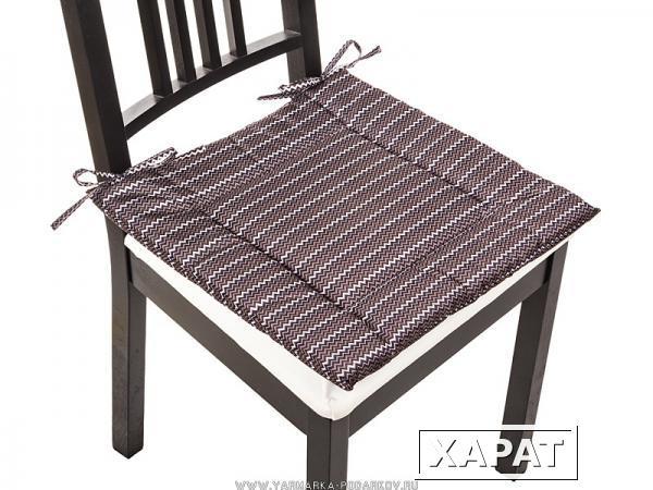 Фото Сиденье для стула миссони серый , 40х40 см, 100 проц. полиэстер
