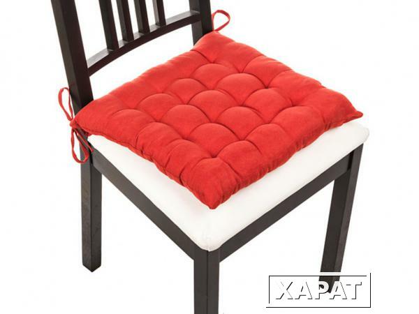 Фото Сиденье для стула "катрин красная", 40*40 см, 100% полиэстер Gree Textile (847-045)