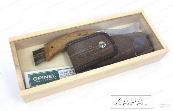 Фото Нож Opinel Грибника №8 в деревянной коробке с чехлом
