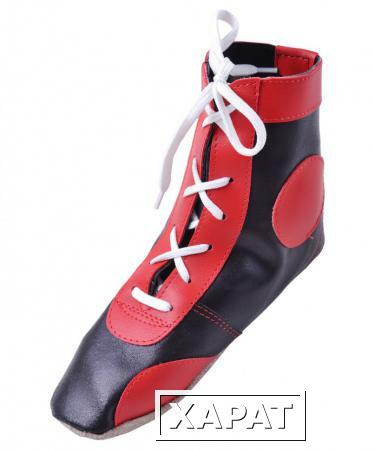 Фото Обувь для самбо П кожа красные (10626)