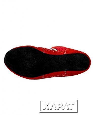 Фото Обувь для самбо WS-3030, замша, красный (161279)