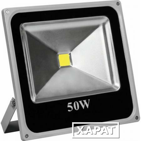Фото Прожектор квадратный 1LED/50W- желтый 230V серый (IP65) 290*290*70mm LL-275; 12204