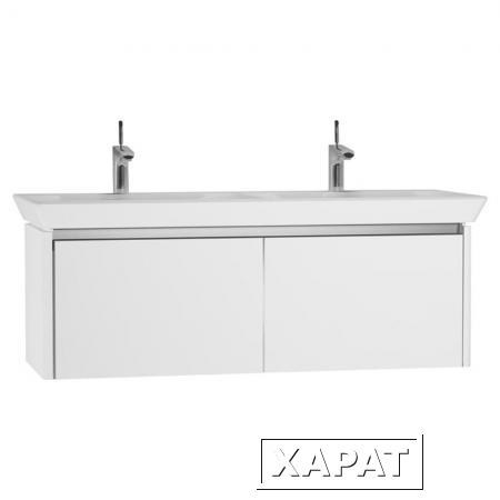 Фото VitrA Тумба с двойной раковиной Vitra T4-4455 130см с 2 выдвижными ящиками