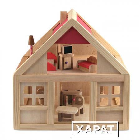 Фото Кукольный дом с набором мебели