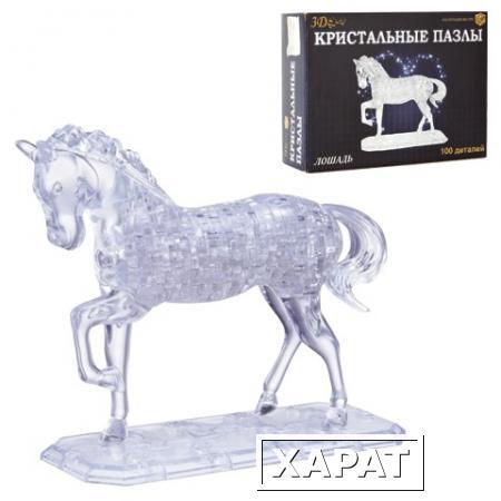 Фото Игрушка развивающая 3D Crystal Puzzle "Лошадь", XL, 100 элементов