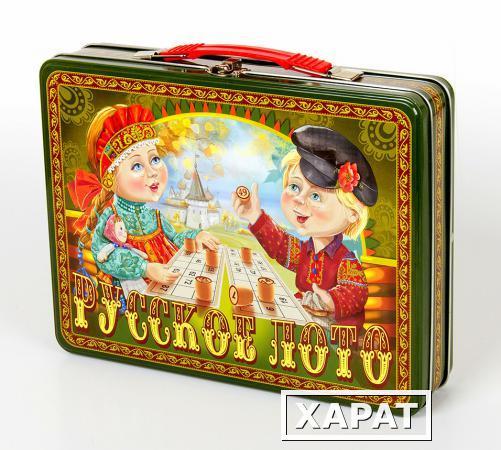 Фото Русское лото в жестяном чемоданчике «Посиделки»