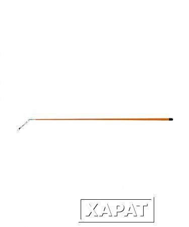 Фото Палочка 56 см с карабином для ленты для художественной гимнастики, оранжевый (АВ215) (151300)