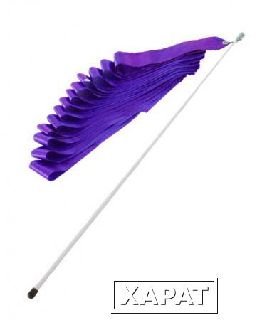 Фото Лента для художественной гимнастики 6м, с палочкой 56 см, фиолетовый (104537)
