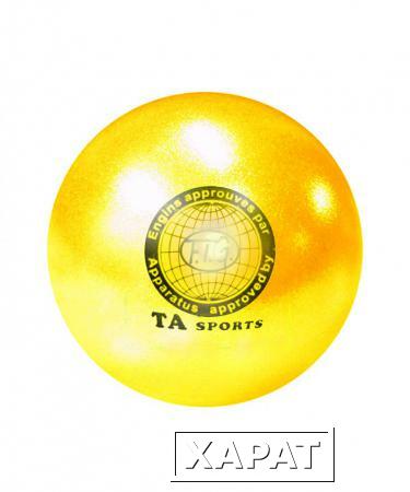 Фото Мяч для художественной гимнастики 19см 400г, TA sport T8, желтый (179895)