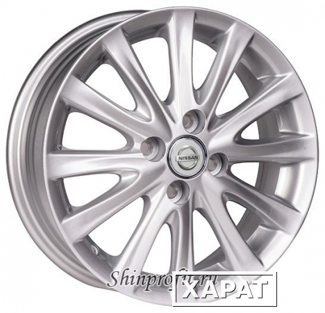 Фото Replica 406 Nissan 5.5x15/4x100 D60.1 ET45 Silver