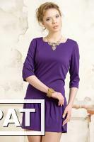Фото Платье 184-А. Фиолетовый 50 размер
