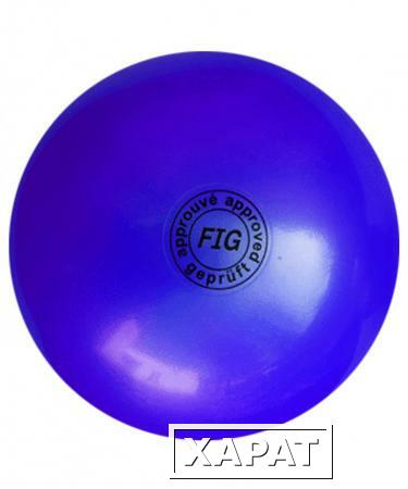 Фото Мяч для художественной гимнастики 19см 400г, синий, АВ2801 (2189)