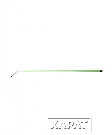 Фото Палочка 56 см с карабином для ленты для художественной гимнастики, зеленый (АВ215) (151302)