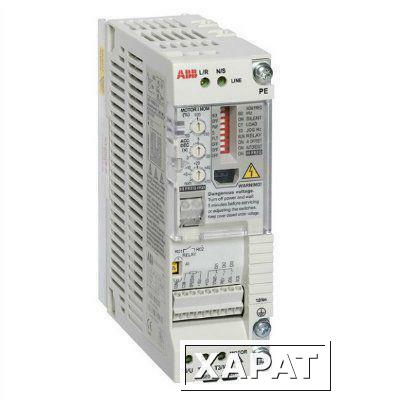 Фото Преобразователь частоты (частотник) ACS55-01E-04A3-2, 0.75кВт, 220В, 1 фаза, IP20, с фильтром ЭМС | арт. 68878357 | ABB