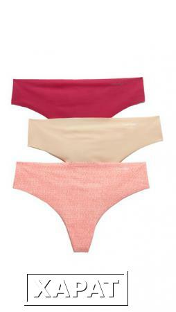 Фото Calvin Klein Underwear Набор из трех трусиков-танга Invisibles
