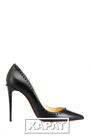 Фото Christian Louboutin Кожаные туфли Angalina 100 kid