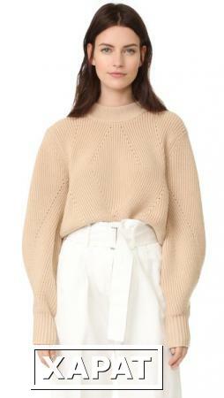 Фото DKNY Пуловер с очень длинными рукавами и вырезом на спине