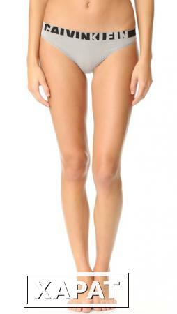 Фото Calvin Klein Underwear Бесшовные трусики-танга с логотипом
