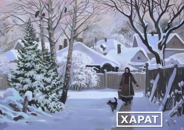 Фото "Зима в Иркутске", х.м., 50х70