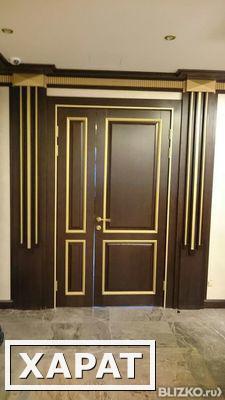 Фото Межкомнатная дверь шпонированная Берест глухая коричневый