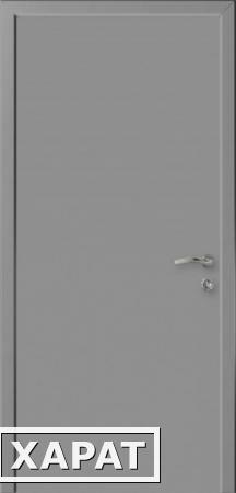 Фото Скидка 15%: Дверь влагостойкая композитная гладкая "Капель (Kapelli)" (RAL7040, темно-серый) стр.проем 1000х2100 мм