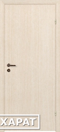 Фото Дверь ламинированная финская "Эконом" беленый дуб (ясень) глухая