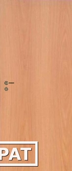 Фото Дверь ламинированная финская "Эконом" глухая, цвет миланский орех
