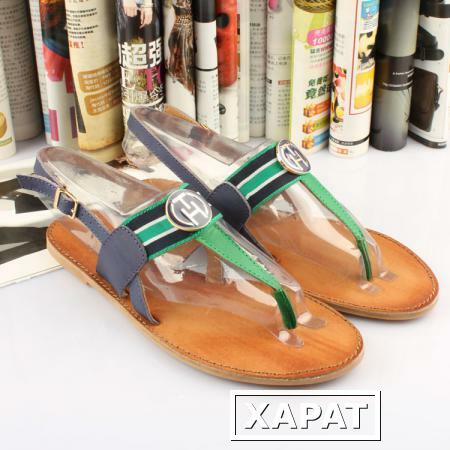 Фото Электронная почта Европы 2015 новый летний цвет соответствия комфорт носок плоские кожаные римские сандалии Женская обувь