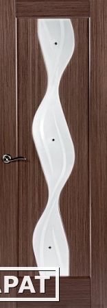 Фото Межкомнатная дверь "Стендор" Модель 861 Тёмный орех