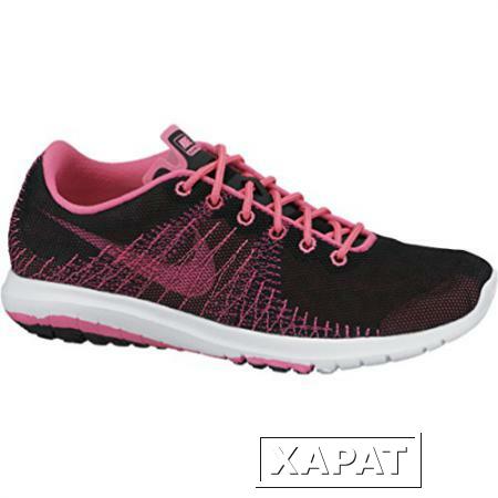 Фото Nike Flex Fury Girls Athletic Shoe (3.5, BLACK/WHITE-PINK POW-VVD PINK)