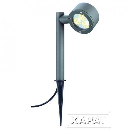Фото SITRA EARTH SPIKE садовый светильник для освещения дорожек IP54 для лампы GX53 9Вт макс., антрацит | 230375 SLV