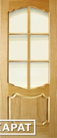 Фото Шпонированная филенчатая дверь из массива сосны Кристина