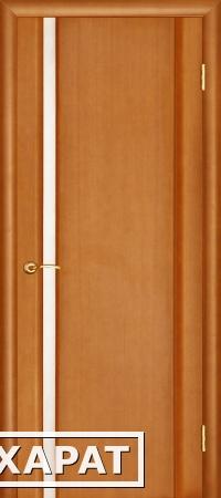 Фото Ульяновская межкомнатная дверь Техно-1 светлый анегри остекленная