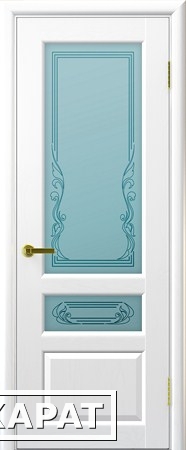 Фото Ульяновская межкомнатная дверь Валентия-2 белый ясень