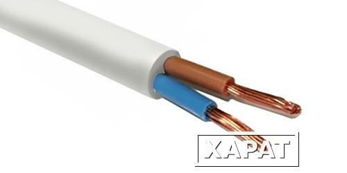 Фото Силовой кабель с гибкими медными жилами КуГВВ 2х1.5 (N) многопроволочный белый|00001000257 Курс